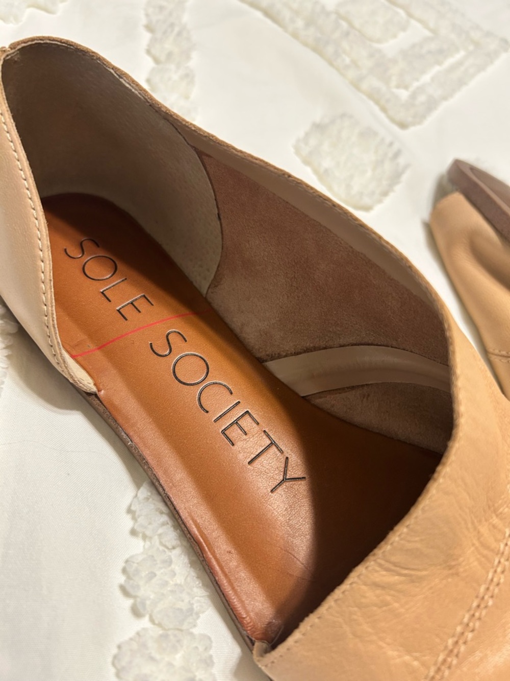Sole Society Beige Open-Toe D'Orsay Sandals - Picture 5 of 6